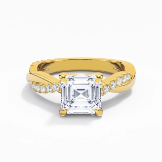 1.50ct Moissanite Engagement Ring 14K Gold