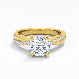 2.00ct Moissanite Engagement Ring 14K Gold