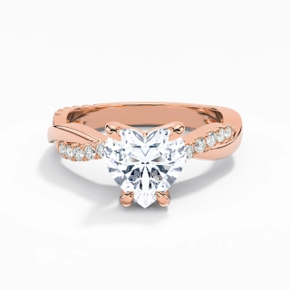 East West Engagement Ring 1.50ct Moissanite