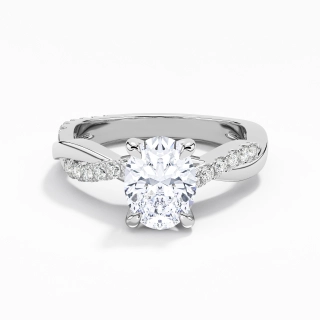 East West Engagement Ring 1.50ct Moissanite