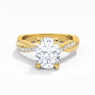 2.00ct Moissanite Engagement Ring 14K Gold