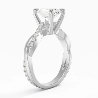 East West Engagement Ring 2.00ct Moissanite