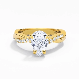 1.50ct Moissanite Engagement Ring 14K Gold