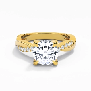 1.50ct Moissanite Engagement Ring 14K Gold