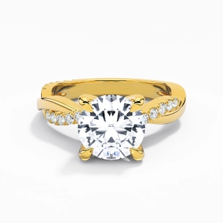 2.00ct Moissanite Engagement Ring 14K Gold