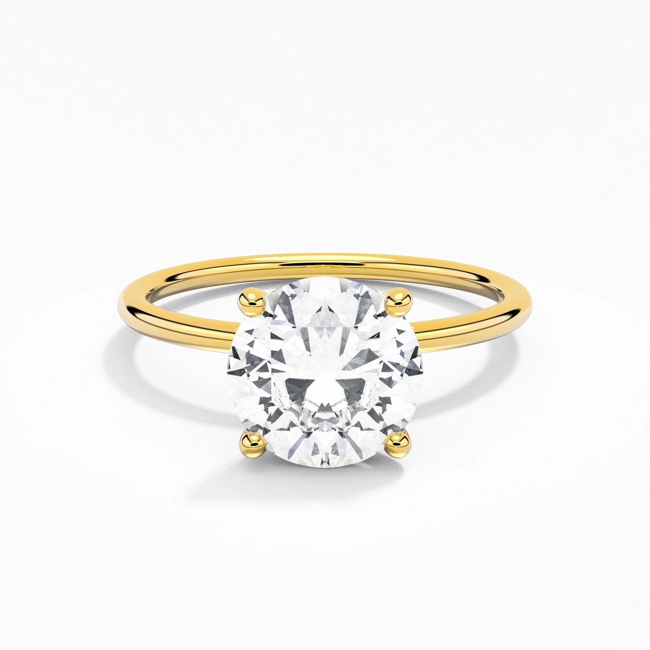 2.00ct Moissanite Engagement Ring 14K Gold