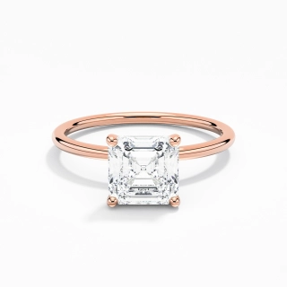 1.50ct Moissanite Engagement Ring 18K Rose Gold