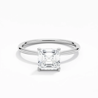 1.00ct Moissanite Engagement Ring 925 Sterling Silver