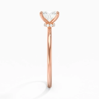 1.50ct Moissanite Engagement Ring 18K Rose Gold