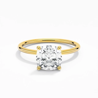 2.00ct Moissanite Engagement Ring 18K Gold