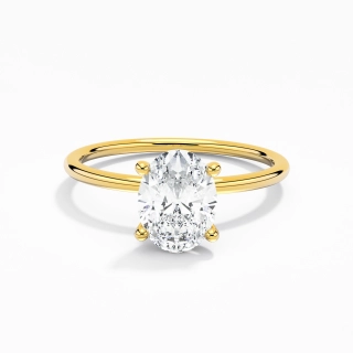 1.50ct Moissanite Engagement Ring 14K Gold