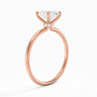 1.50ct Moissanite Engagement Ring 14K Rose Gold