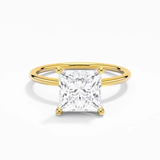 2.00ct Moissanite Engagement Ring 18K Gold