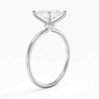 2.00ct Moissanite Engagement Ring 14K White Gold