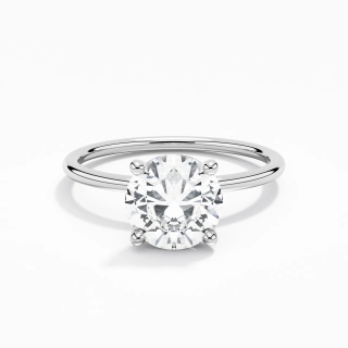 1.50ct Moissanite Engagement Ring 14K White Gold