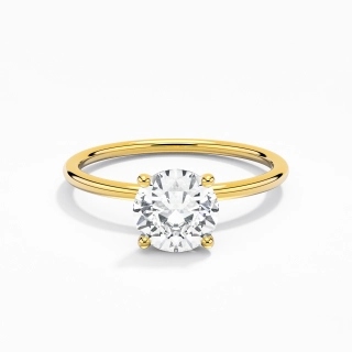 1.00ct Moissanite Engagement Ring 14K Gold