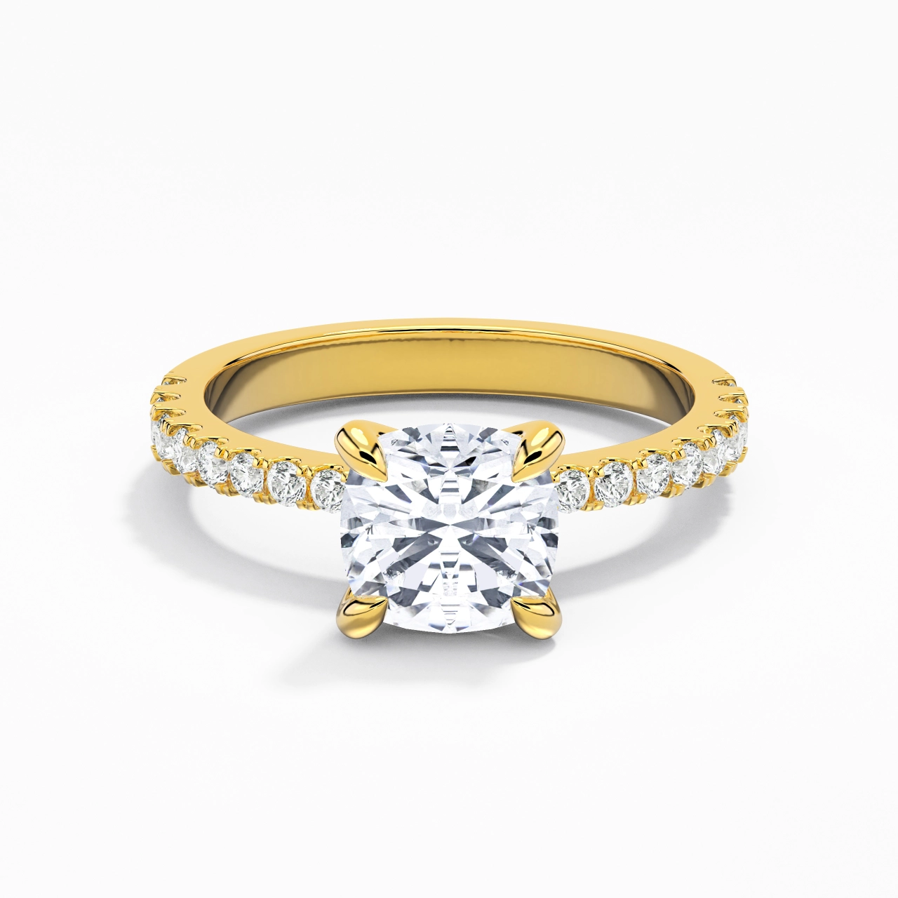 Glory Cushion 1.50ct Moissanite Engagement Ring