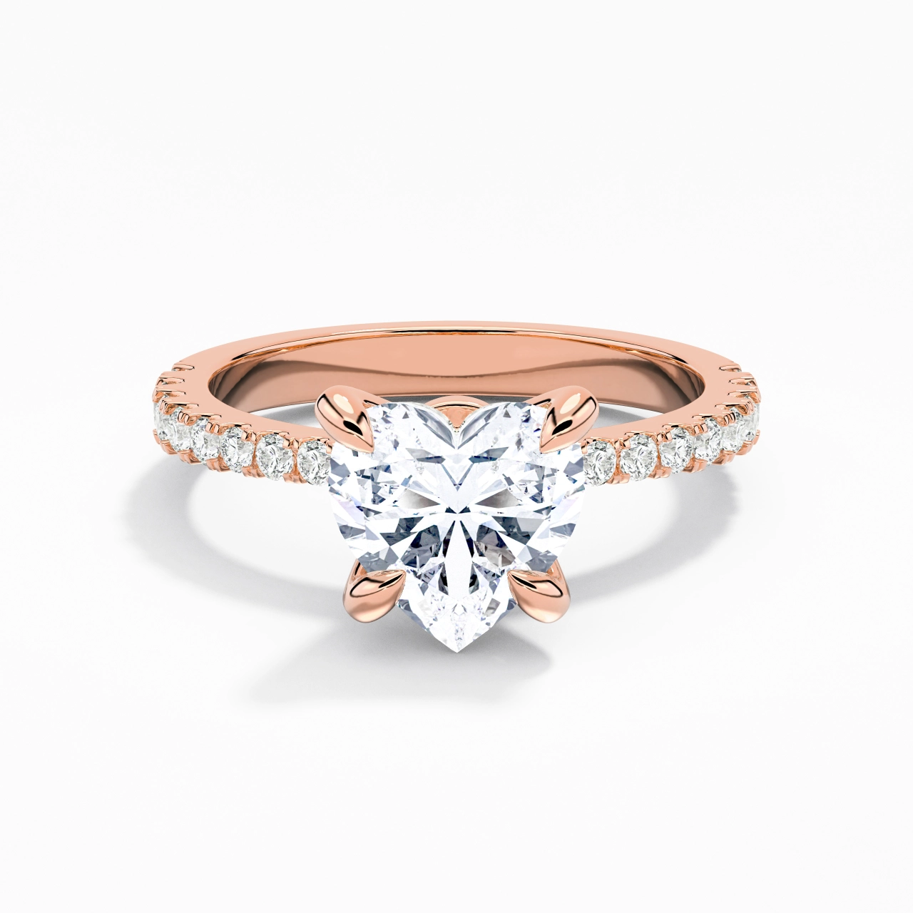 Glory Heart 1.50ct Moissanite Engagement Ring