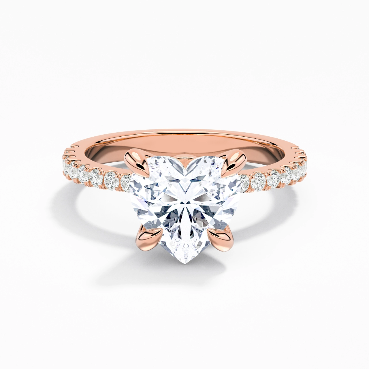 Glory Heart 2.00ct Moissanite Engagement Ring