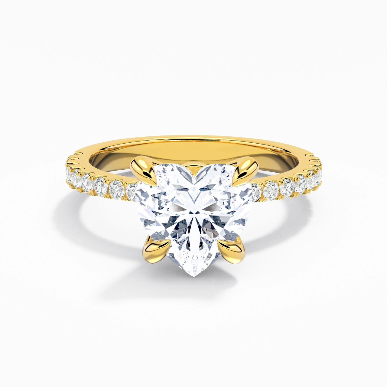 Glory Heart 2.00ct Moissanite Engagement Ring