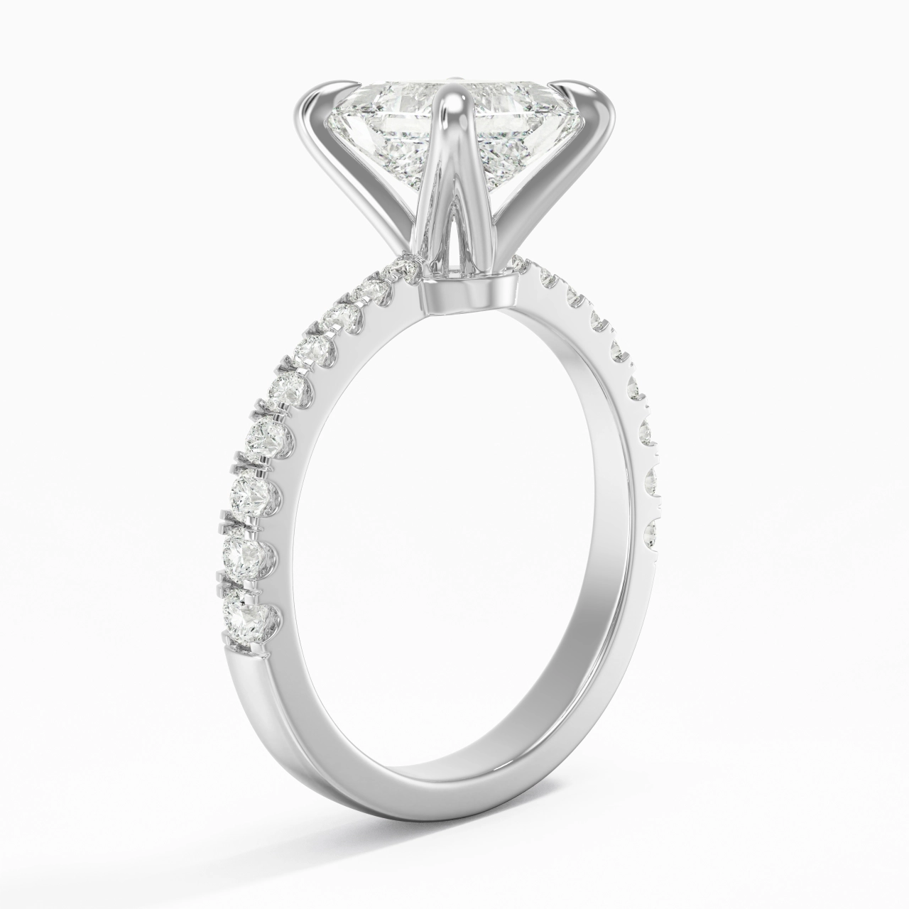 Glory Princess 2.00ct Moissanite Engagement Ring