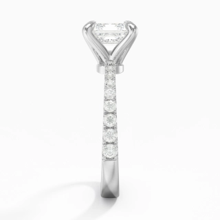 Glorieux Asscher 1.50ct Moissanite Bague de fiançailles