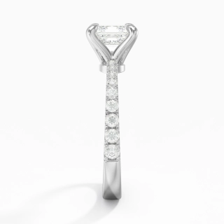 Glory Asscher 1.00ct Moissanite Engagement Ring