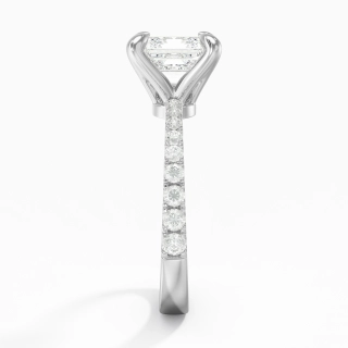 Glorieux Asscher 2.00ct Moissanite Bague de fiançailles