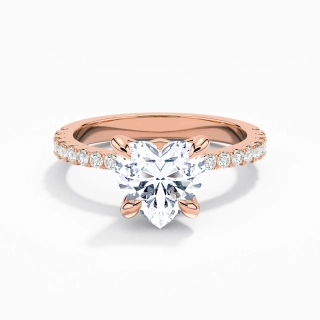 Glory Heart 1.50ct Moissanite Engagement Ring