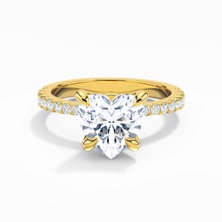 Glory Heart 2.00ct Moissanite Engagement Ring