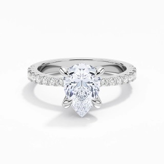 Glory Pear 1.50ct Moissanite Engagement Ring