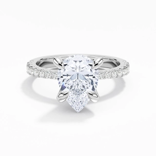 Glory Pear 2.00ct Moissanite Engagement Ring