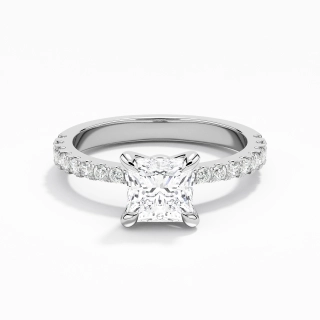 Glory Princess 1.00ct Moissanite Engagement Ring