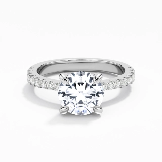 Glory Round 1.50ct Moissanite Engagement Ring