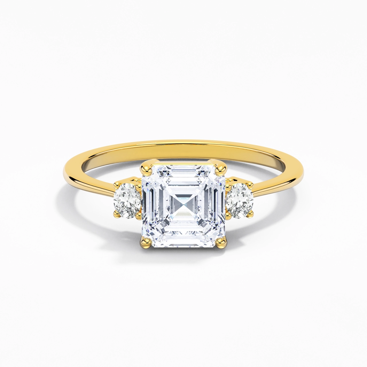 2.00ct Moissanite Engagement Ring 14K Gold