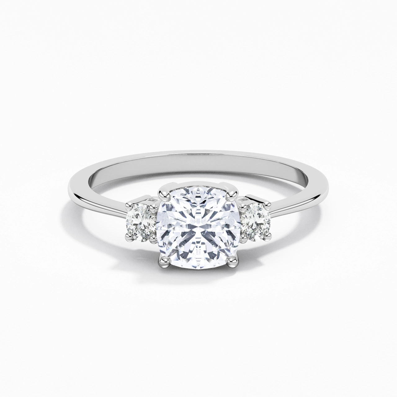 1.50ct Moissanite Engagement Ring 925 Sterling Silver