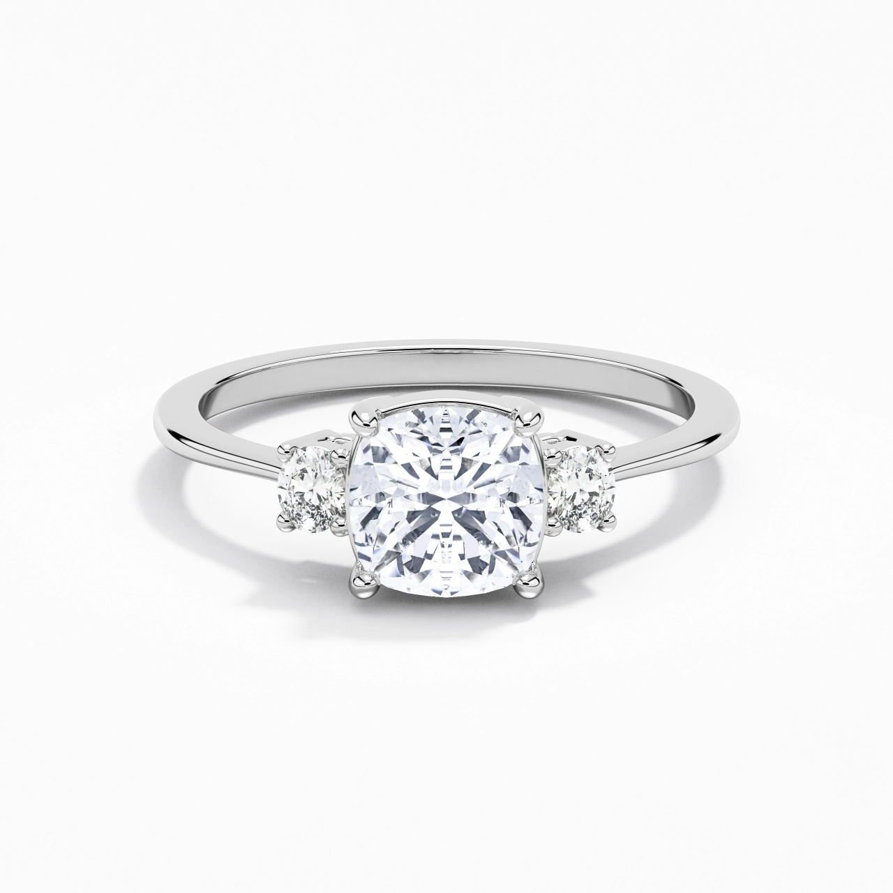 2.00ct Moissanite Engagement Ring 925 Sterling Silver