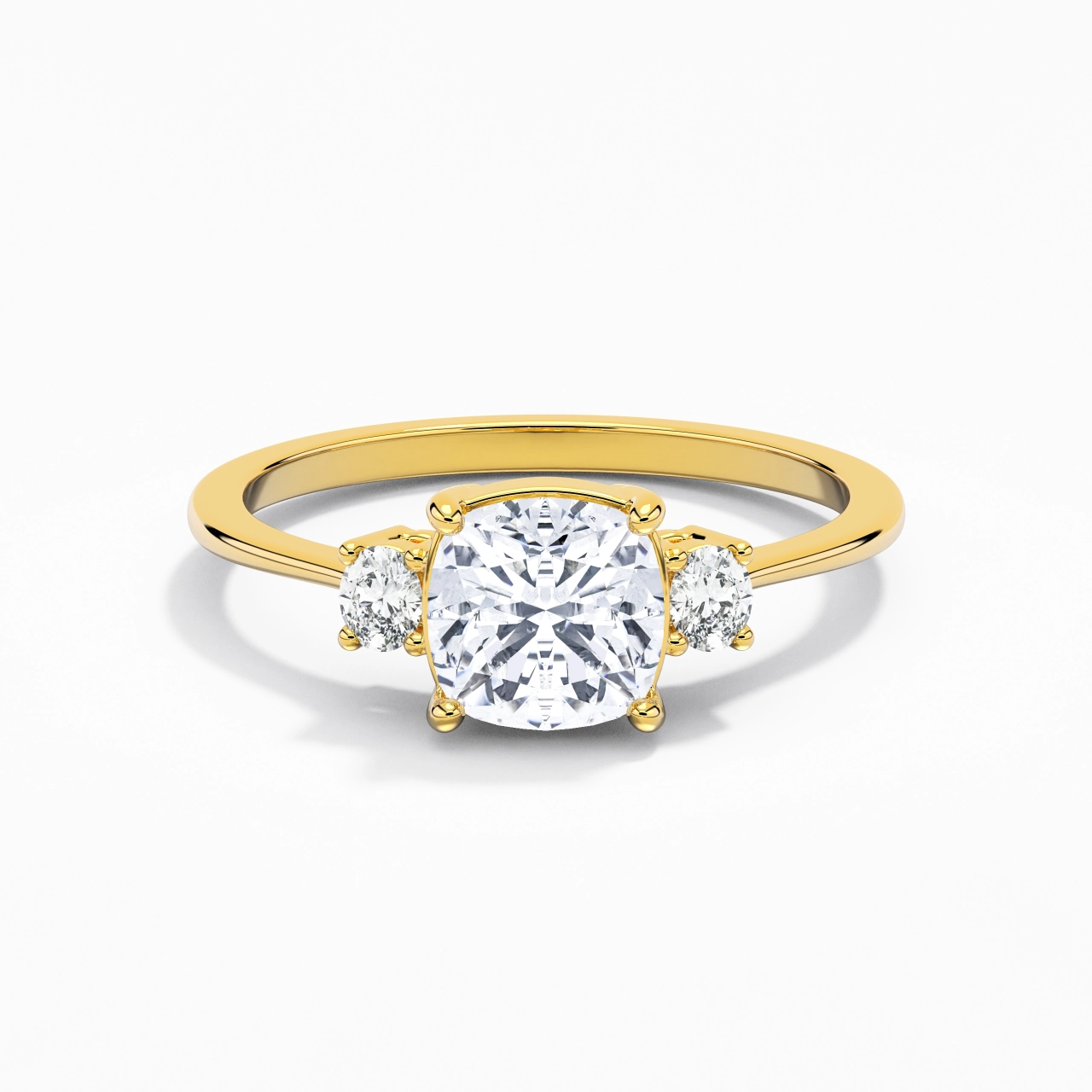 2.00ct Moissanite Engagement Ring 14K Gold