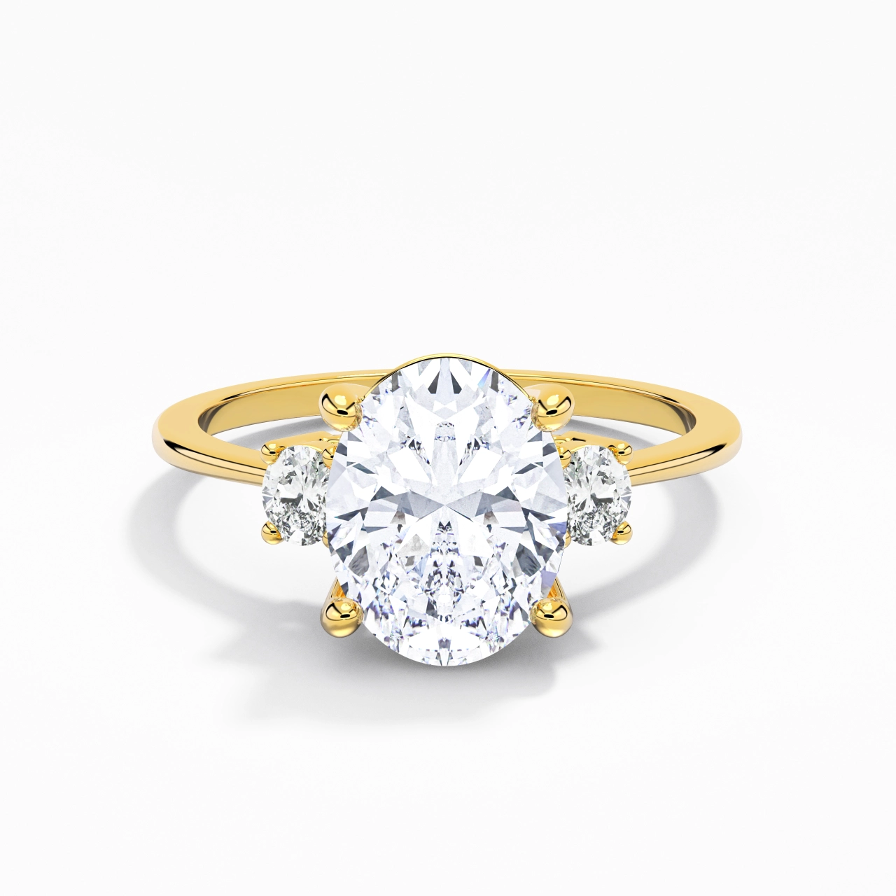 2.00ct Moissanite Engagement Ring 14K Gold