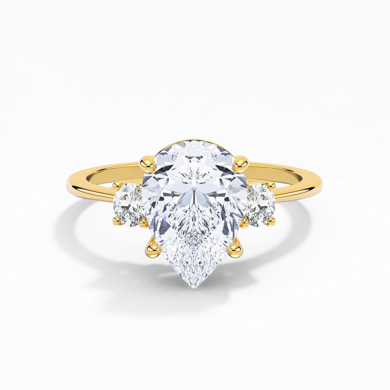 2.00ct Moissanite Engagement Ring 14K Gold