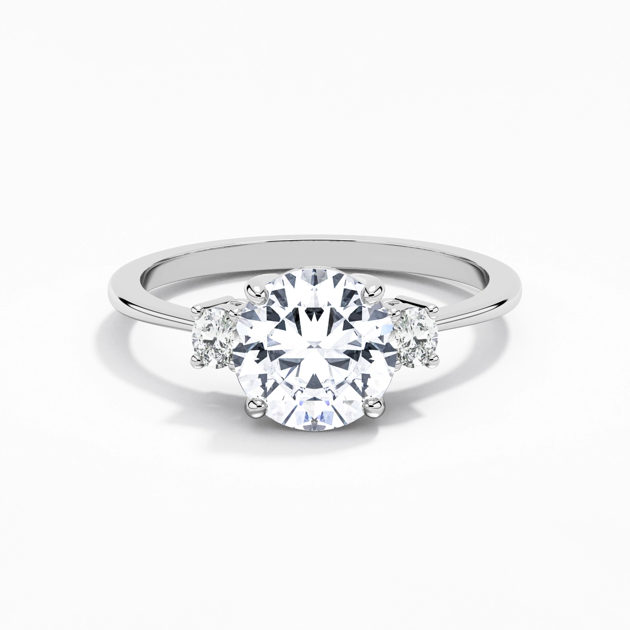 2.00ct Moissanite Engagement Ring 925 Sterling Silver