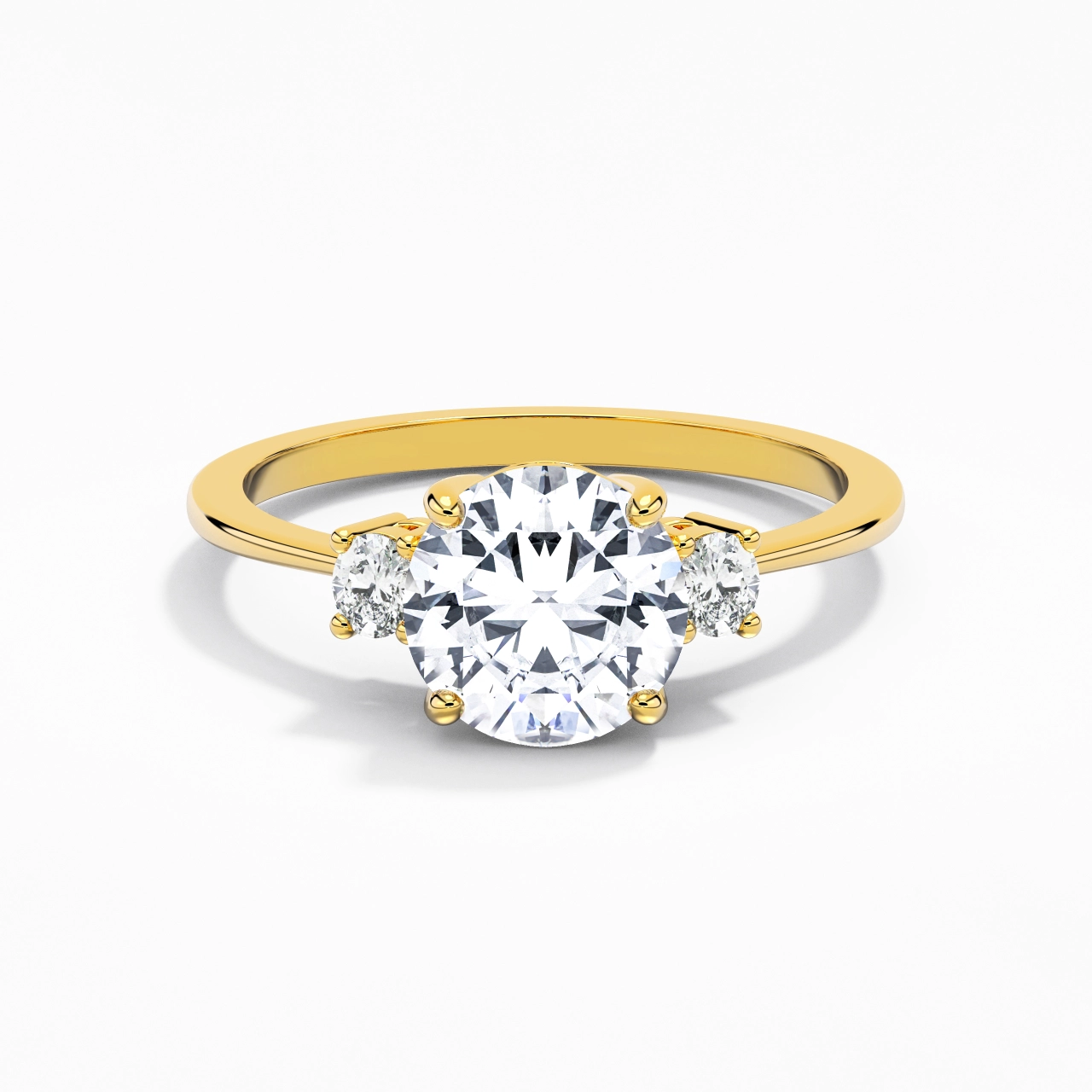 2.00ct Moissanite Engagement Ring 925 Sterling Silver