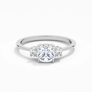 1.00ct Moissanite Engagement Ring 925 Sterling Silver