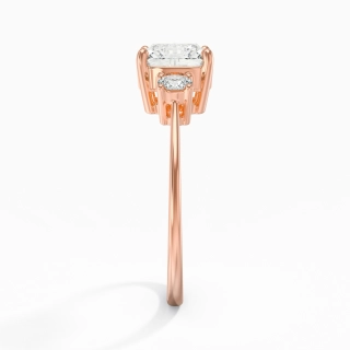 2.00ct Moissanite Engagement Ring 14K Rose Gold