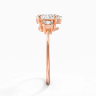 1.50ct Moissanite Engagement Ring 18K Rose Gold