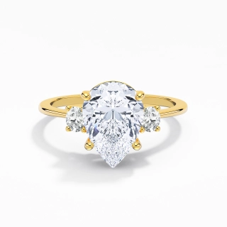 2.00ct Moissanite Engagement Ring 14K Gold