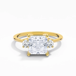 1.50ct Moissanite Engagement Ring 14K Gold