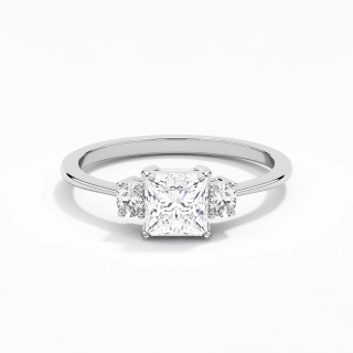 1.00ct Moissanite Engagement Ring 925 Sterling Silver