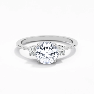 1.50ct Moissanite Bague de fiançailles Or blanc 14 carats