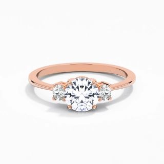 1.00ct Moissanite Engagement Ring 925 Sterling Silver